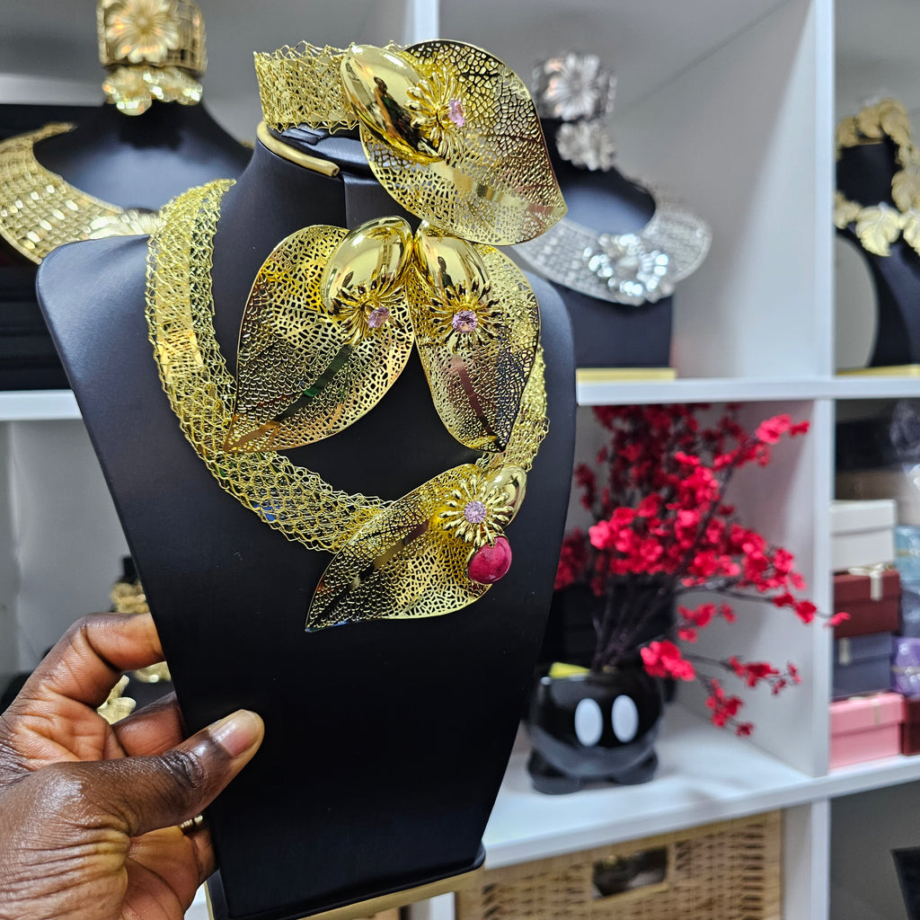 18K Gold-Plated Wedding Guest Jewelry Set