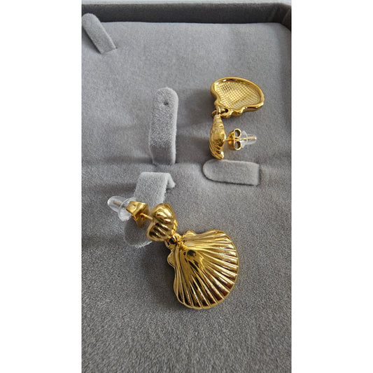18K Gold-Plated Snail Earrings