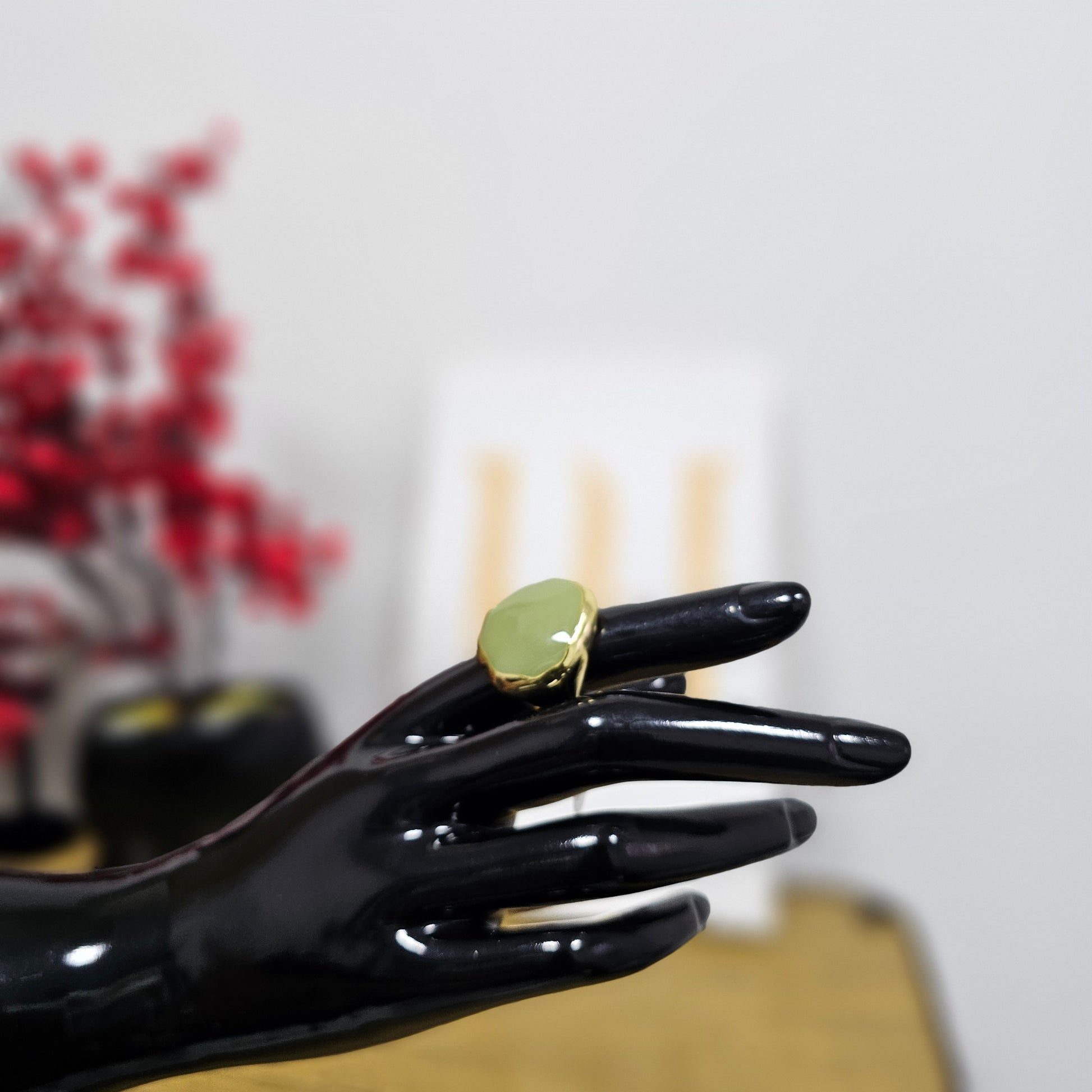 Pearl Accent Gold Plated Ring – Elegant Women’s Jewellery