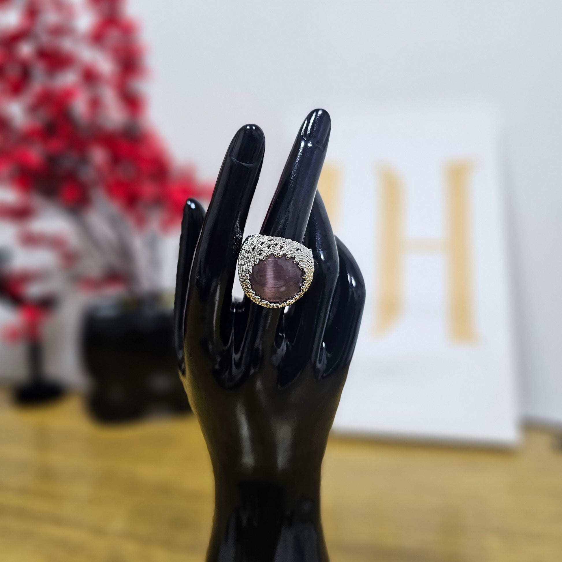Elegant Gold Plated Adjustable Ring