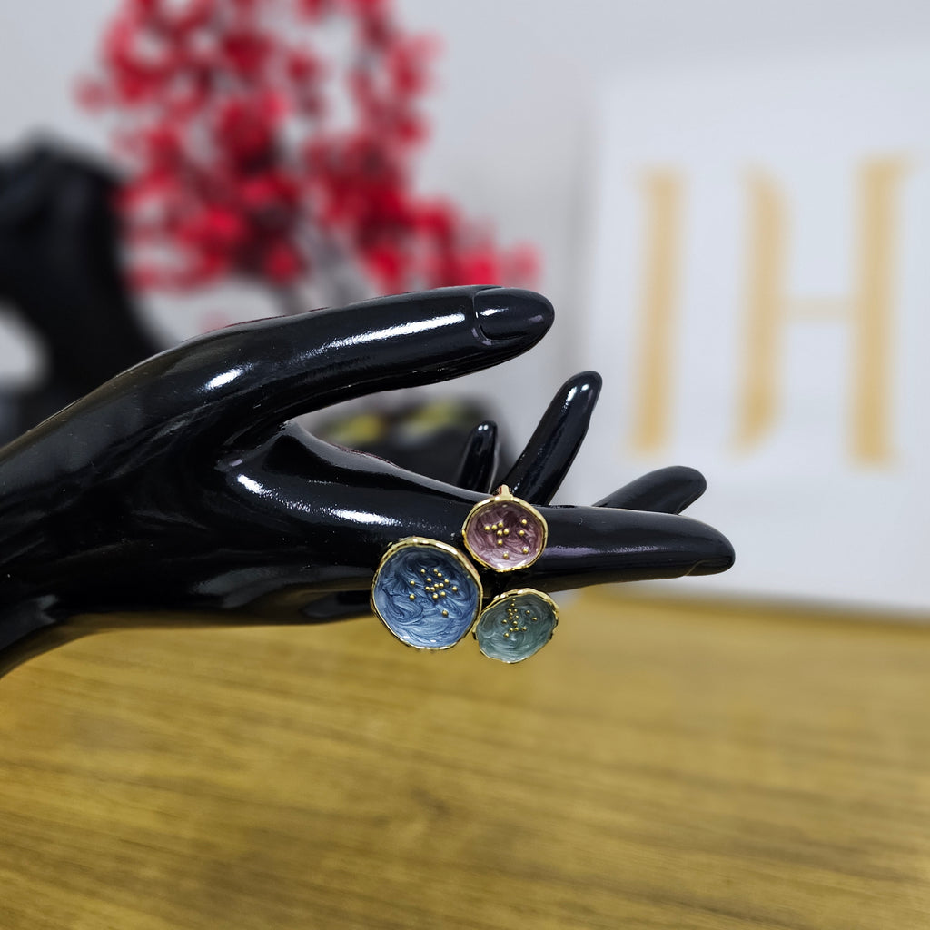 Leaf Design Gold Plated Ring – Nature Inspired Adjustable Fit