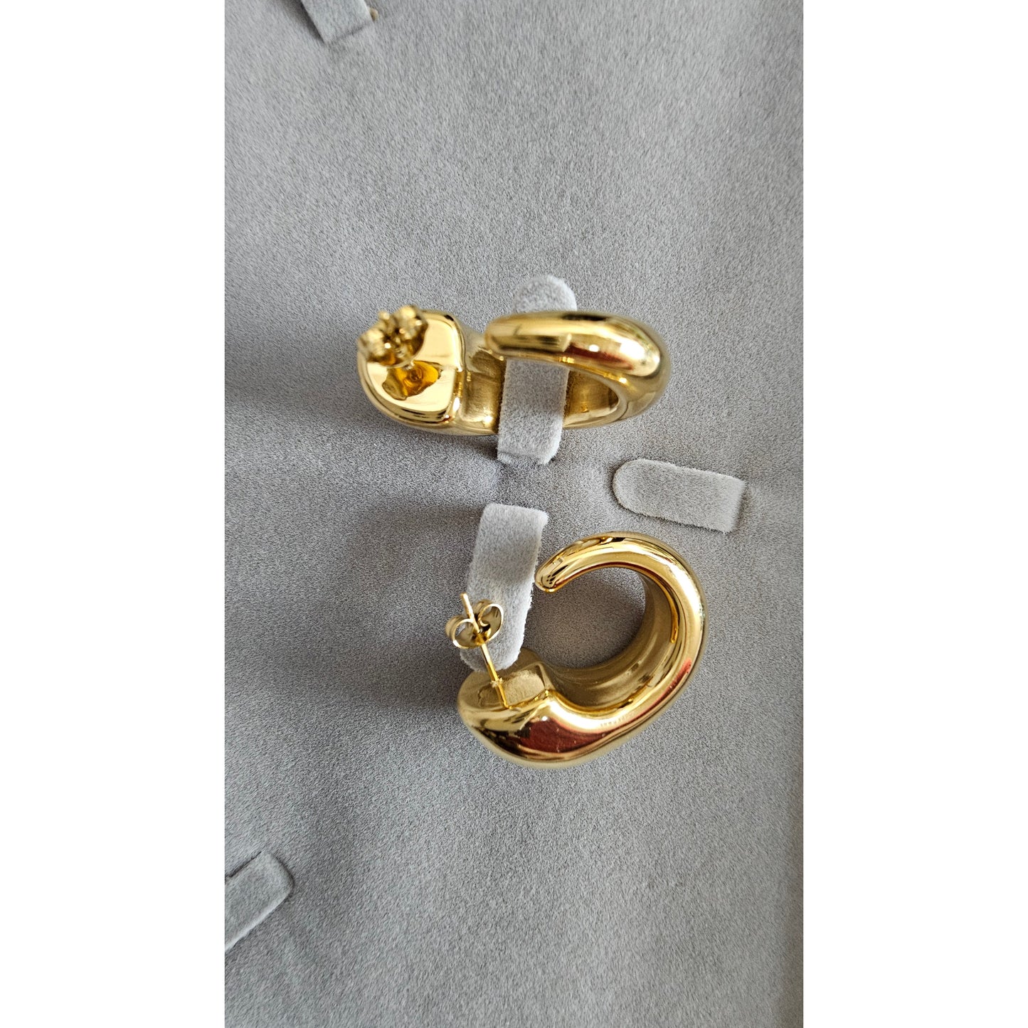 18K Gold-Plated Chunky Hoops