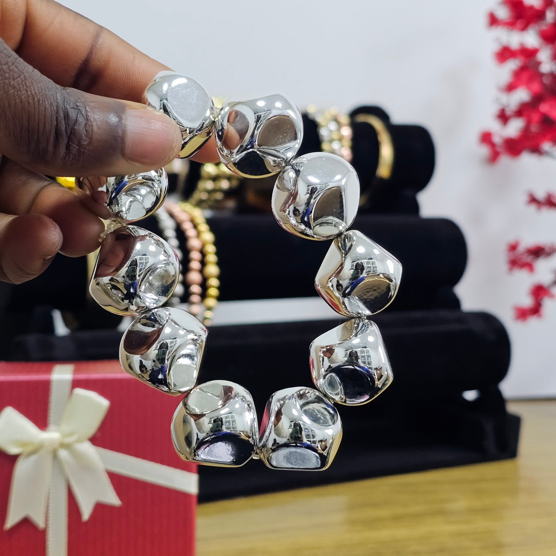 Gold Statement Bracelet | Eye-Catching Fashion Jewellery