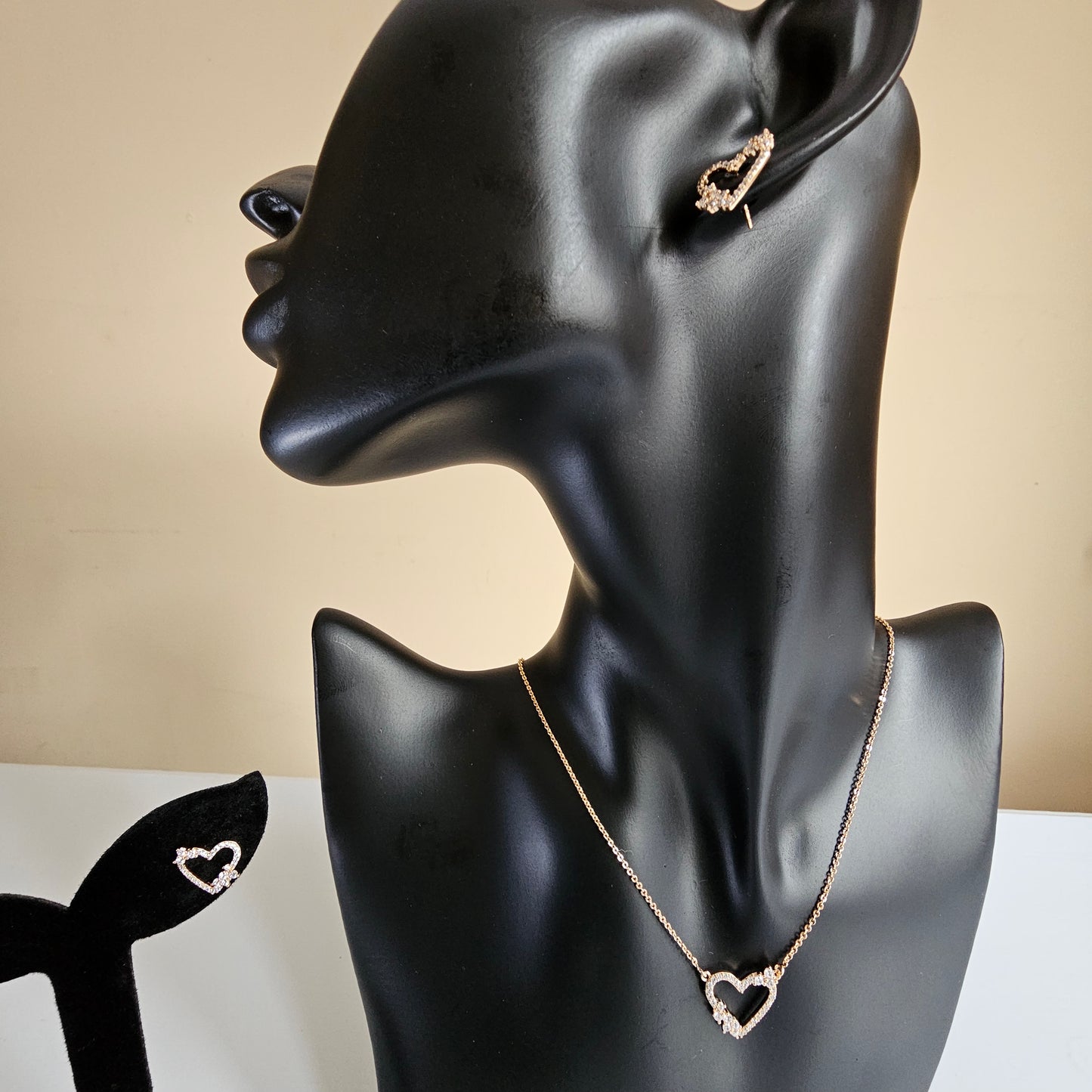 Gold Plated Love Jewelry Set