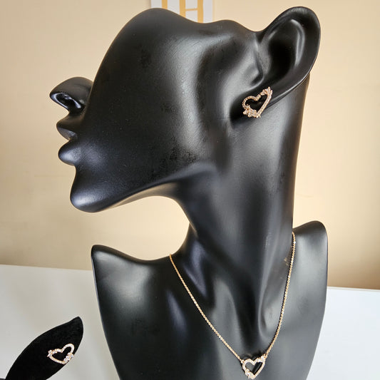 Gold Plated Love Jewelry Set