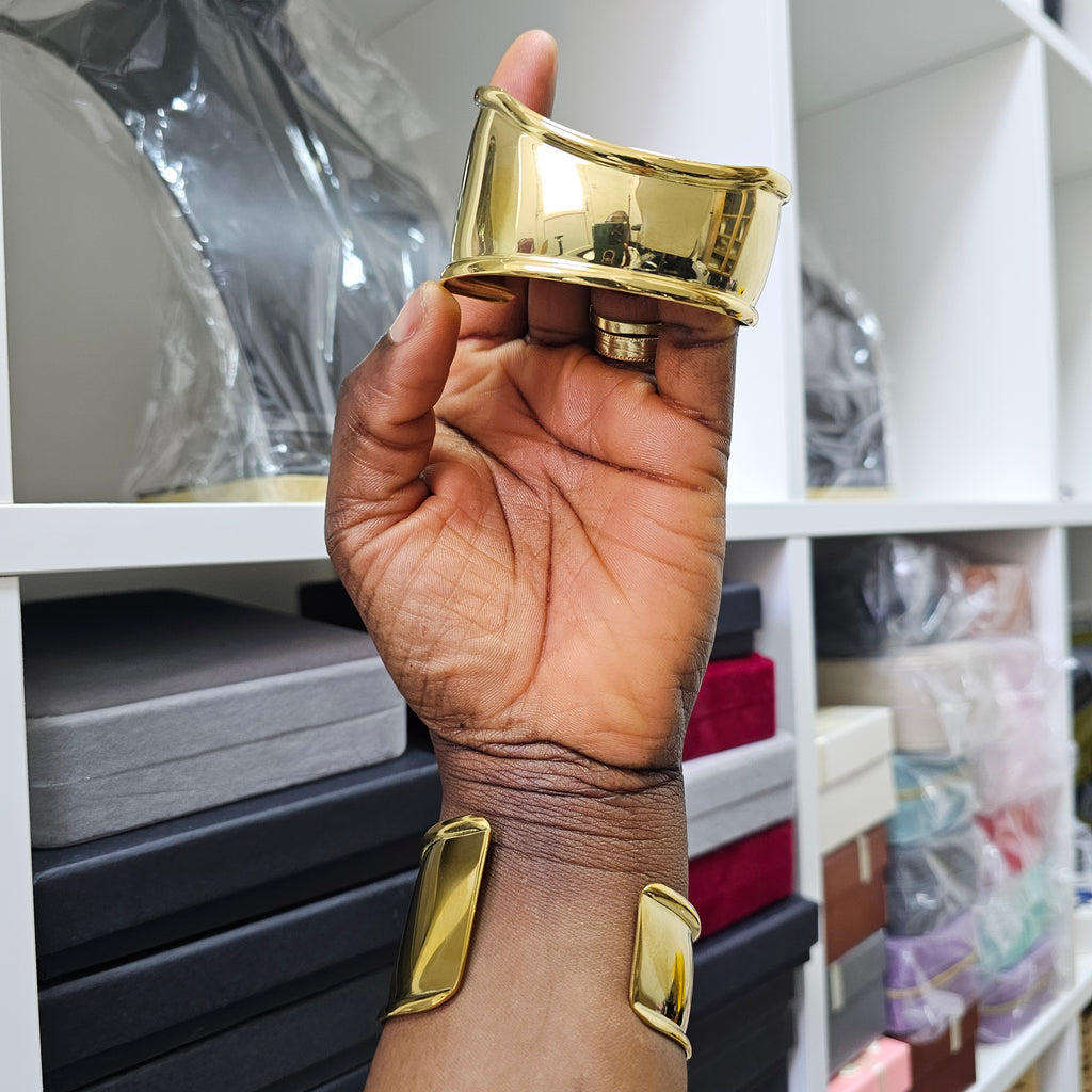 Textured Gold Cuff | Chic Women’s Fashion Jewellery