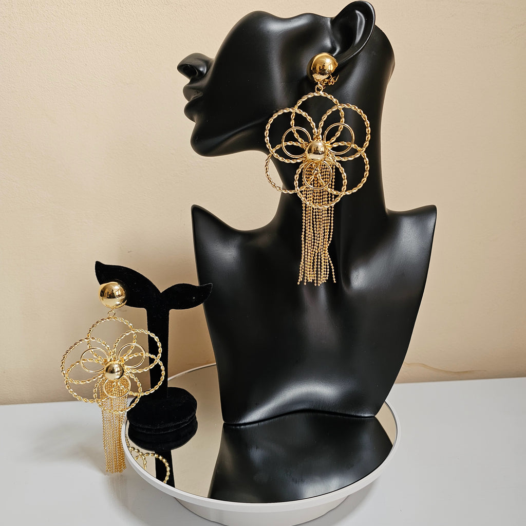 Ella Grace – Elegant Multicolour Dangle Earrings