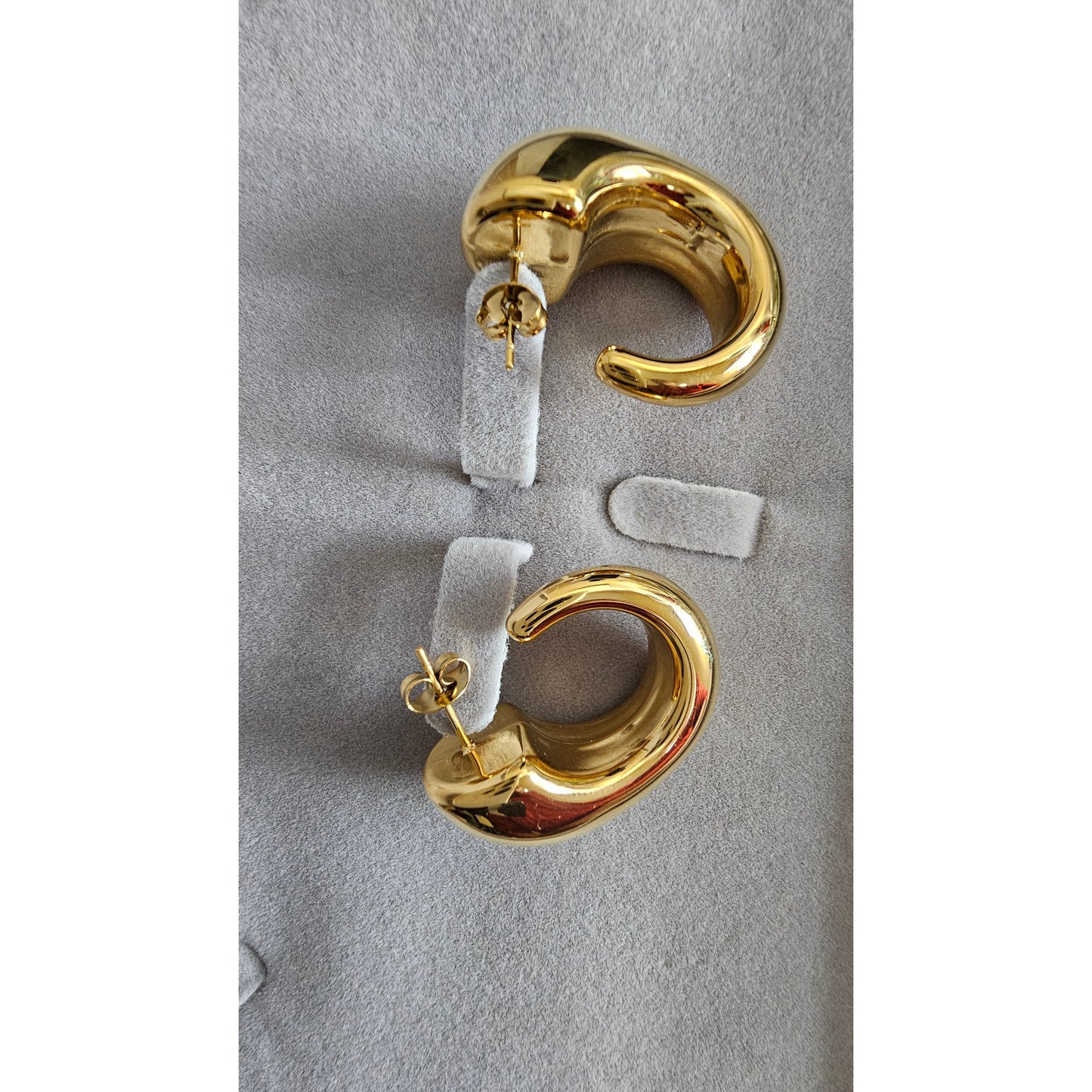 18K Gold-Plated Chunky Hoops