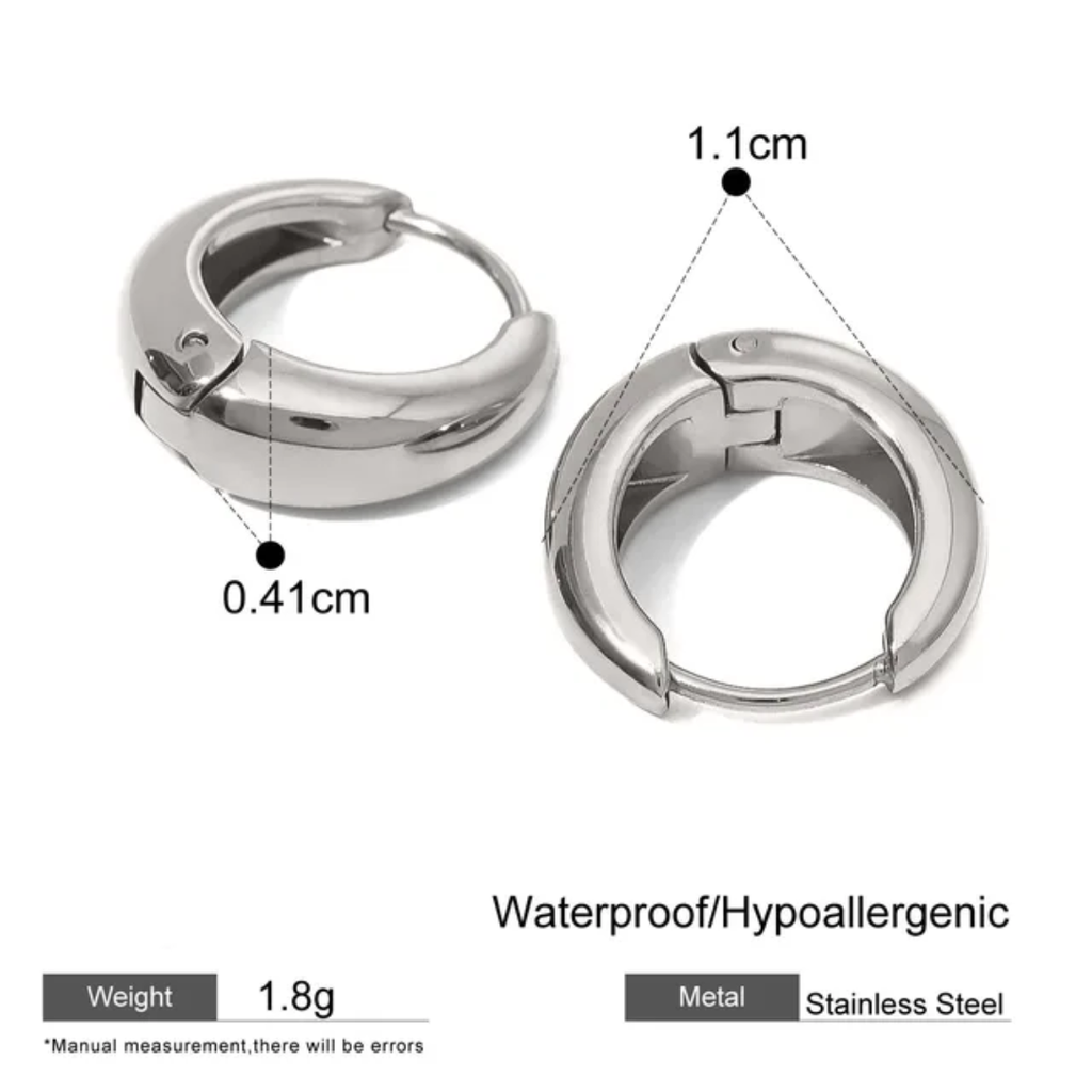 Hoops Titanium Earrings