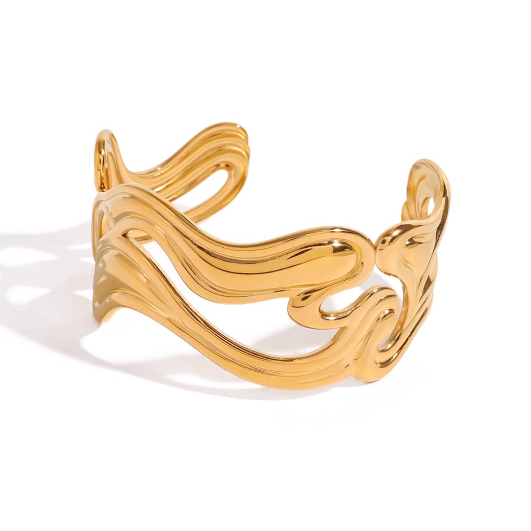 Luxe 18K Gold-Plated Bangle