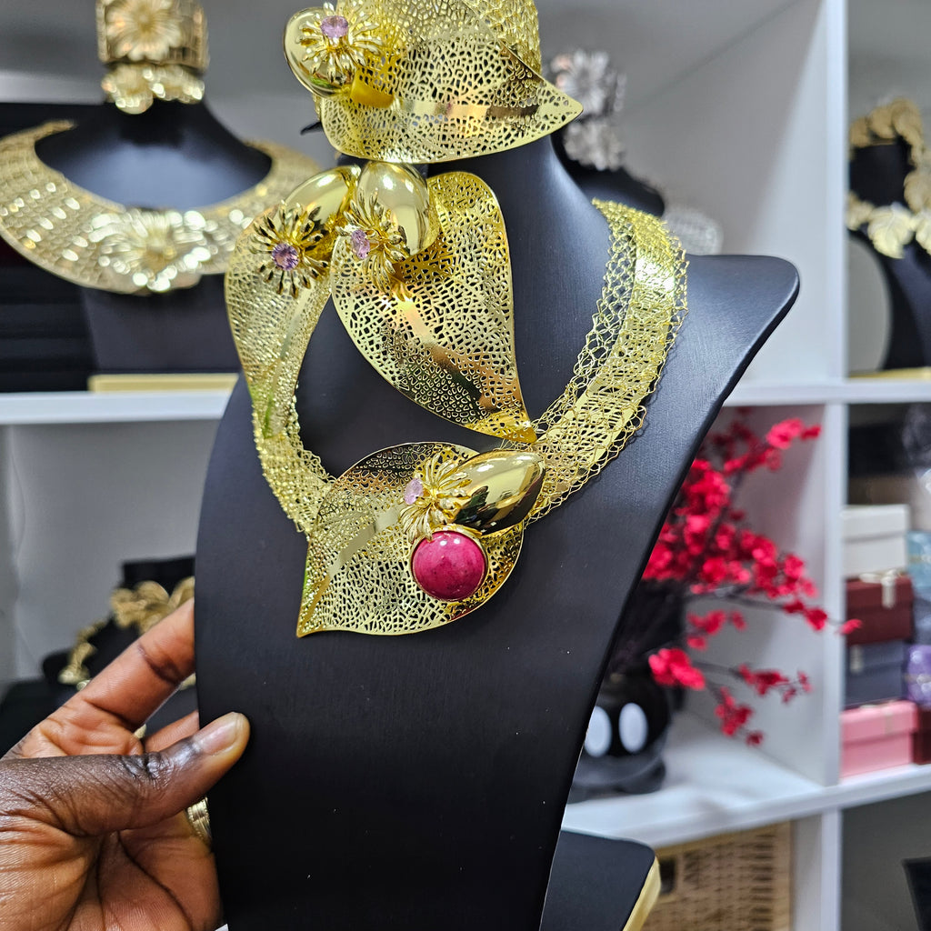 18K Gold-Plated Wedding Guest Jewelry Set