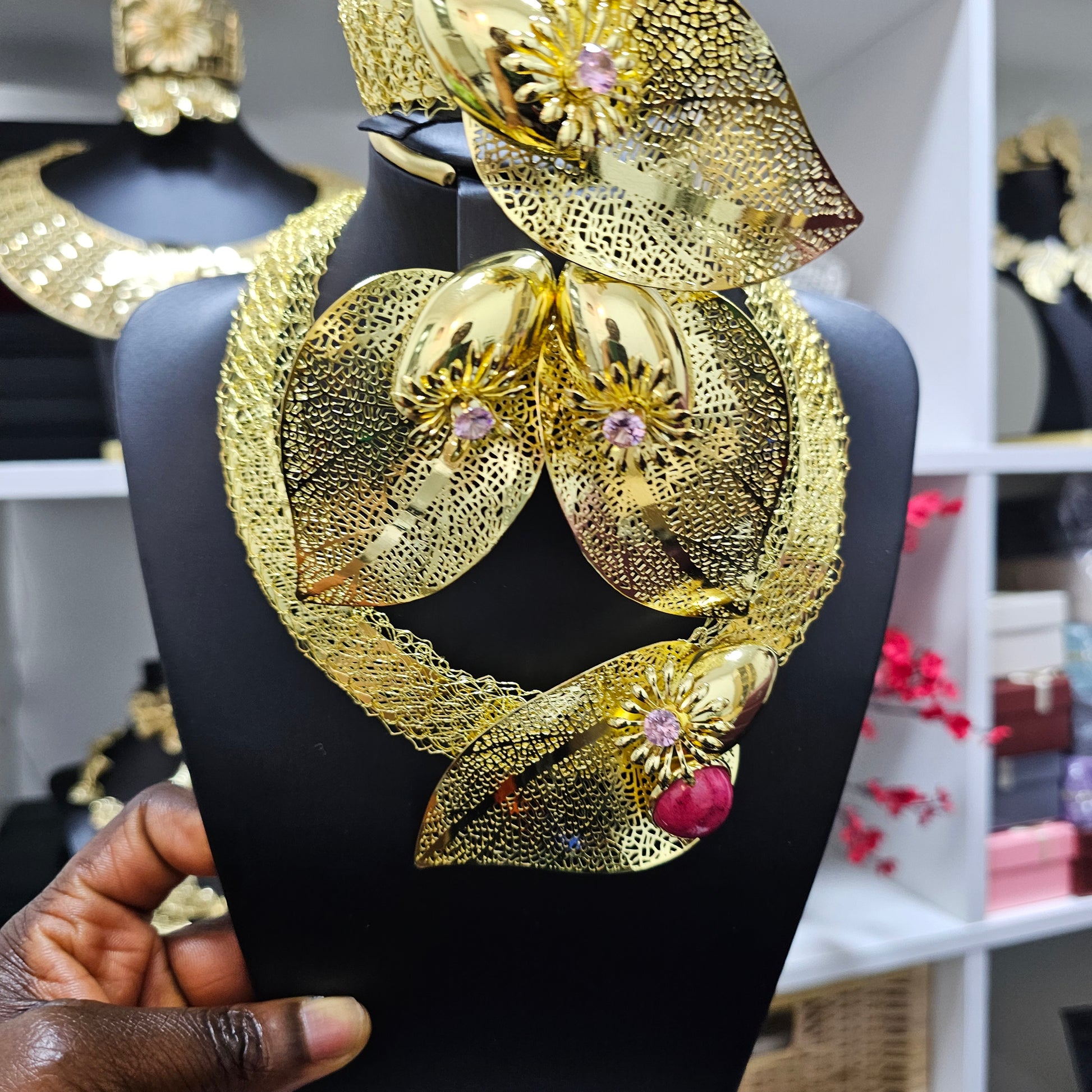 18K Gold-Plated Wedding Guest Jewelry Set