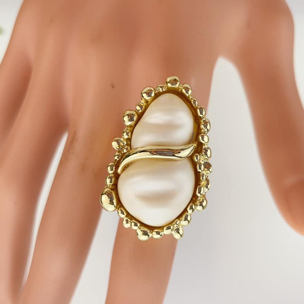Crystal Band Adjustable Ring – Gold Plated Shine for Daily Wear