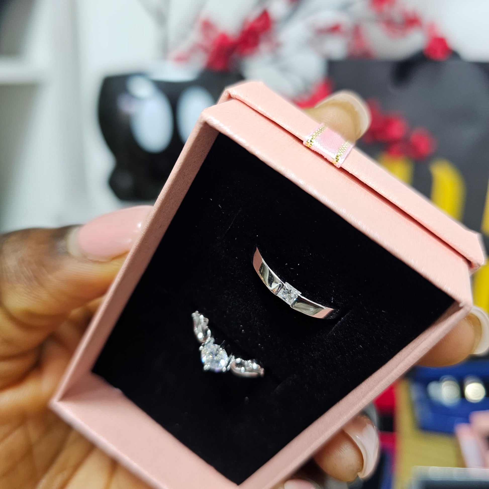 Adjustable Silver Wedding Ring for Bride